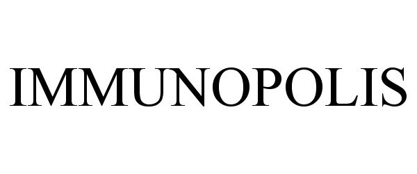Trademark Logo IMMUNOPOLIS