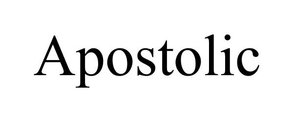 Trademark Logo APOSTOLIC