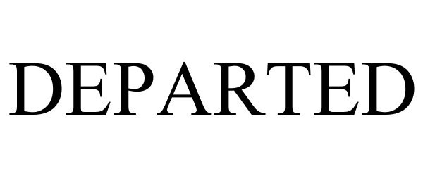 Trademark Logo DEPARTED