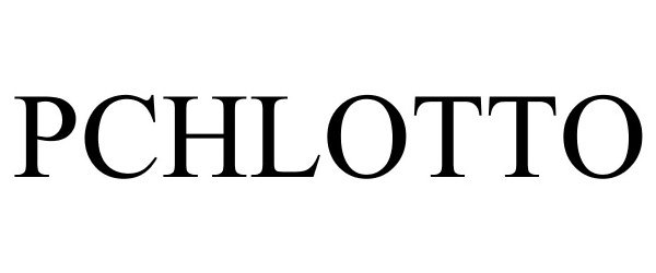 Trademark Logo PCHLOTTO