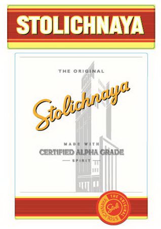  STOLICHNAYA THE ORIGINAL STOLICHNAYA MADE WITH CERTIFIED ALPHA GRADE SPIRIT STOLICHNAYA STOLI THE ORIGINAL