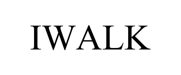 Trademark Logo IWALK