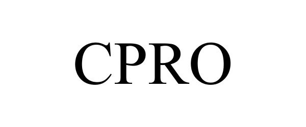 Trademark Logo CPRO