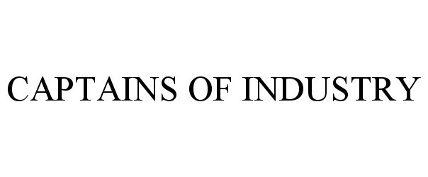 Trademark Logo CAPTAINS OF INDUSTRY
