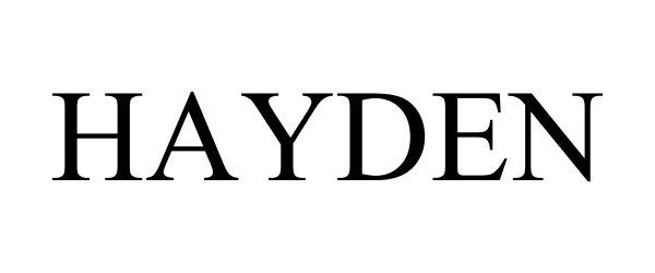 Trademark Logo HAYDEN
