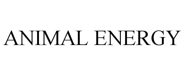 Trademark Logo ANIMAL ENERGY