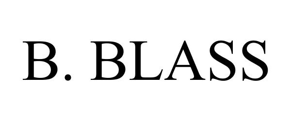 Trademark Logo B. BLASS
