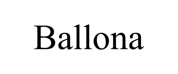 Trademark Logo BALLONA
