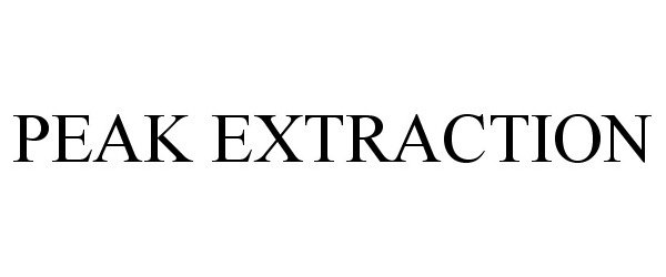 Trademark Logo PEAK EXTRACTION