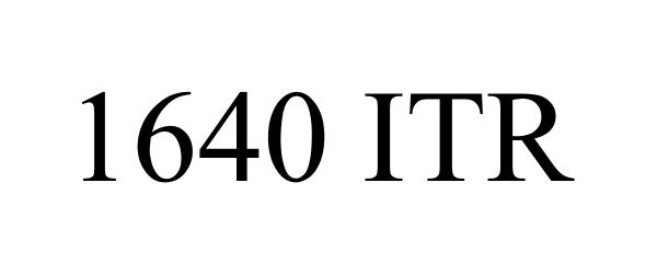  1640 ITR