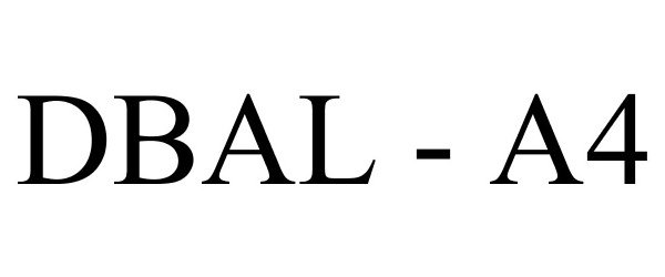 Trademark Logo DBAL - A4