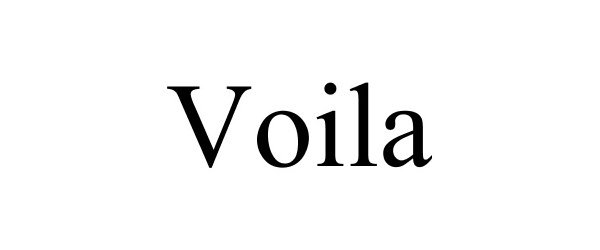 Trademark Logo VOILA