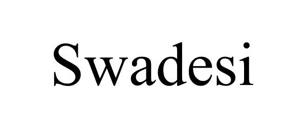 Trademark Logo SWADESI