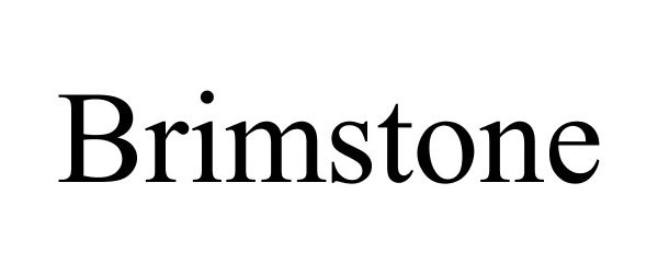 Trademark Logo BRIMSTONE