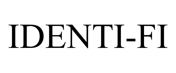 Trademark Logo IDENTI-FI