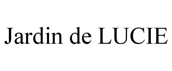 Trademark Logo JARDIN DE LUCIE