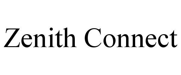 Trademark Logo ZENITH CONNECT