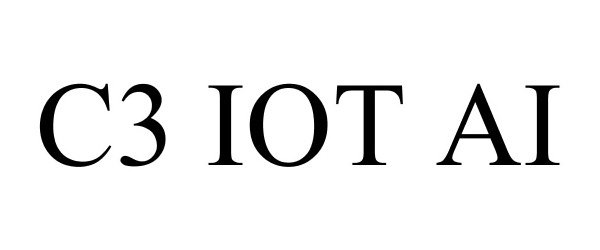 Trademark Logo C3 IOT AI