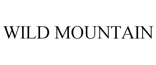 Trademark Logo WILD MOUNTAIN