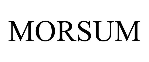 Trademark Logo MORSUM