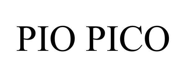 Trademark Logo PIO PICO