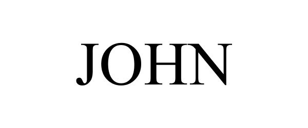 Trademark Logo JOHN