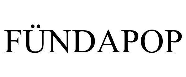Trademark Logo FÜNDAPOP