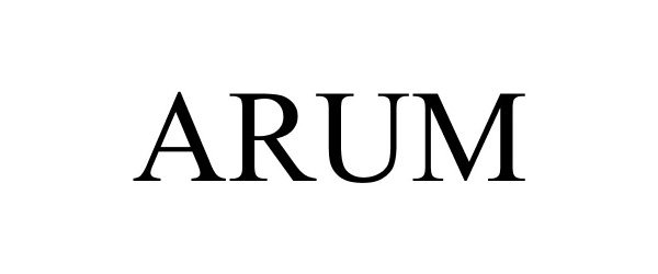 Trademark Logo ARUM