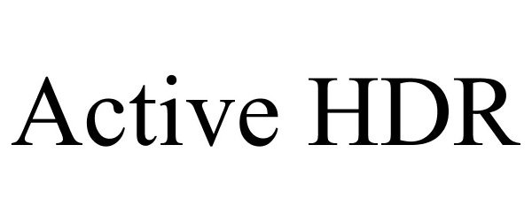 Trademark Logo ACTIVE HDR