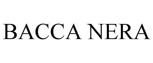 Trademark Logo BACCA NERA