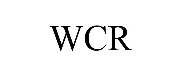Trademark Logo WCR