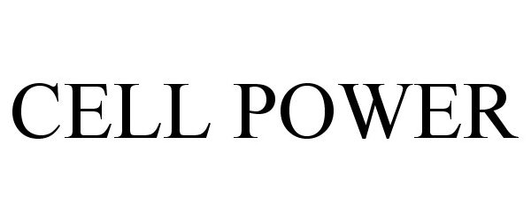 Trademark Logo CELL POWER