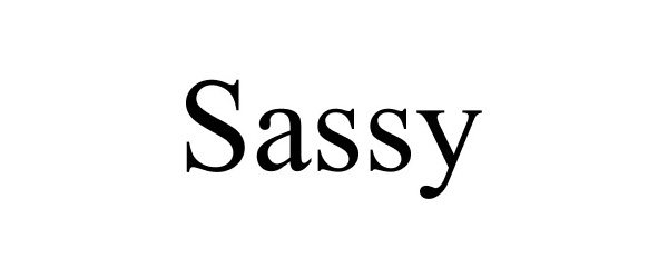 Trademark Logo SASSY