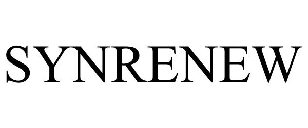 Trademark Logo SYNRENEW