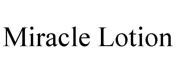 Trademark Logo MIRACLE LOTION