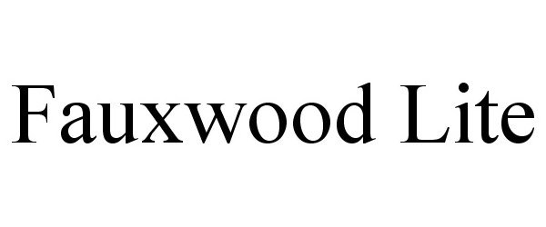 Trademark Logo FAUXWOOD LITE