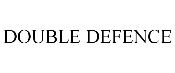 Trademark Logo DOUBLE DEFENCE
