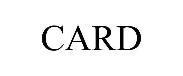 Trademark Logo CARD
