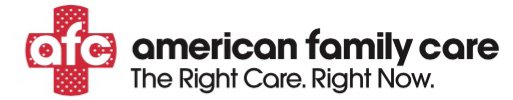  AFC AMERICAN FAMILY CARE THE RIGHT CARERIGHT NOW