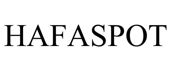 Trademark Logo HAFASPOT