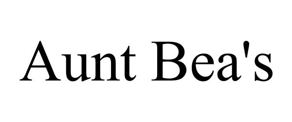 Trademark Logo AUNT BEA'S