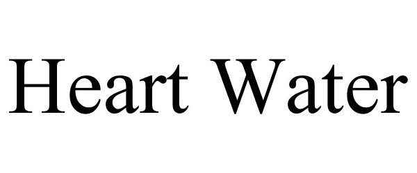 Trademark Logo HEART WATER