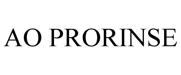 Trademark Logo AO PRORINSE