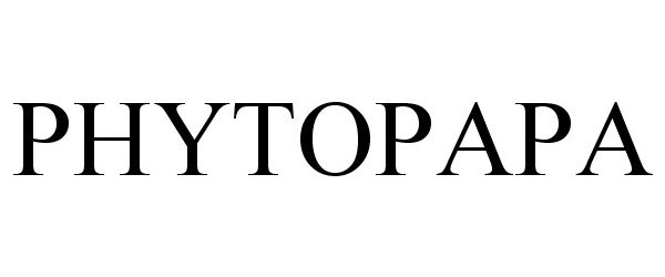Trademark Logo PHYTOPAPA