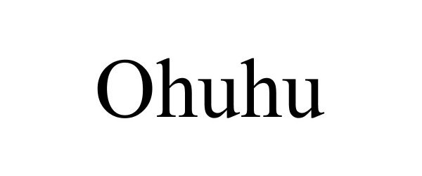 Trademark Logo OHUHU