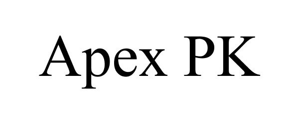 Trademark Logo APEX PK