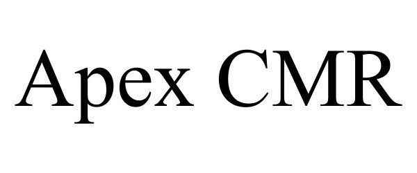 Trademark Logo APEX CMR