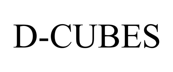 Trademark Logo D-CUBES