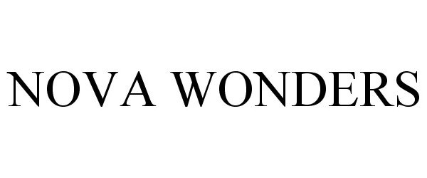 Trademark Logo NOVA WONDERS