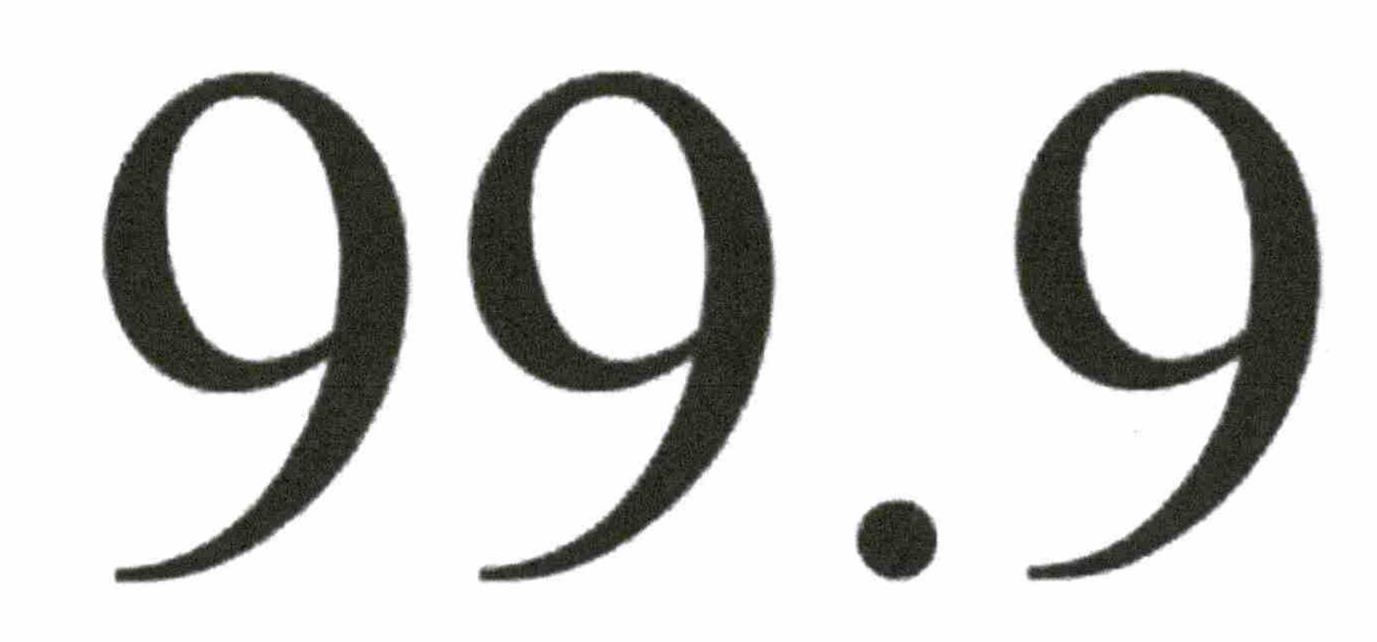 Trademark Logo 99.9